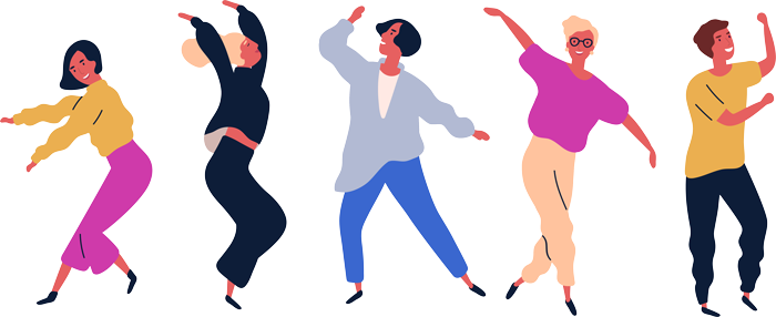 dansande människor